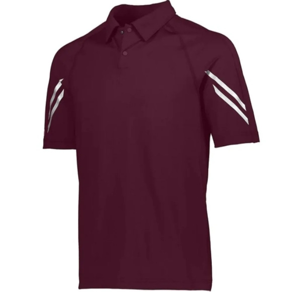 Holloway Flux Polo Short Sleeve SZ XL Maroon - Picture 1 of 7